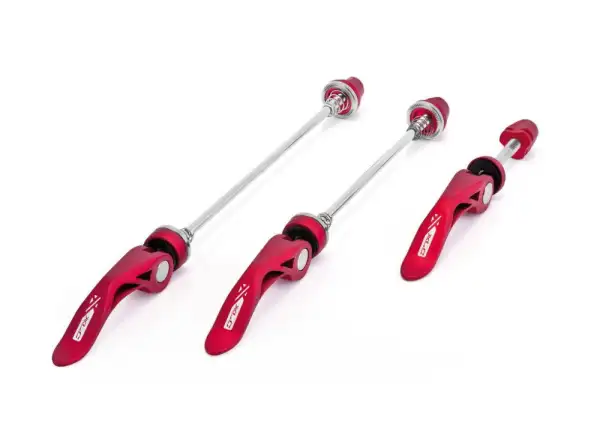 XLC QR-L05 Colour-Edition Schnellspanner-Set rot