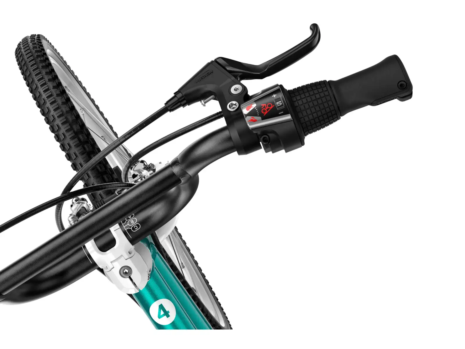 Woom GO 4 Metallic Turquoise 20 Kinderfahrrad