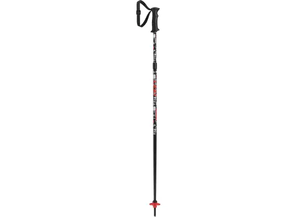 Leki Rider Vario Skistöcke schwarz/weiß/neonrot