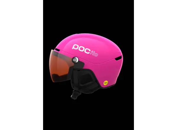 POC POCito Obex Visor Kinder-Skihelm Fluorescent Pink