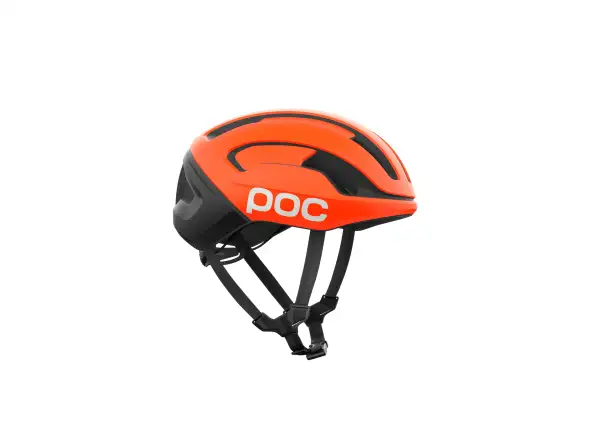 POC Omne Beacon MIPS Rennradhelm Fluorescent Orange Matt/Uranium Black Matt