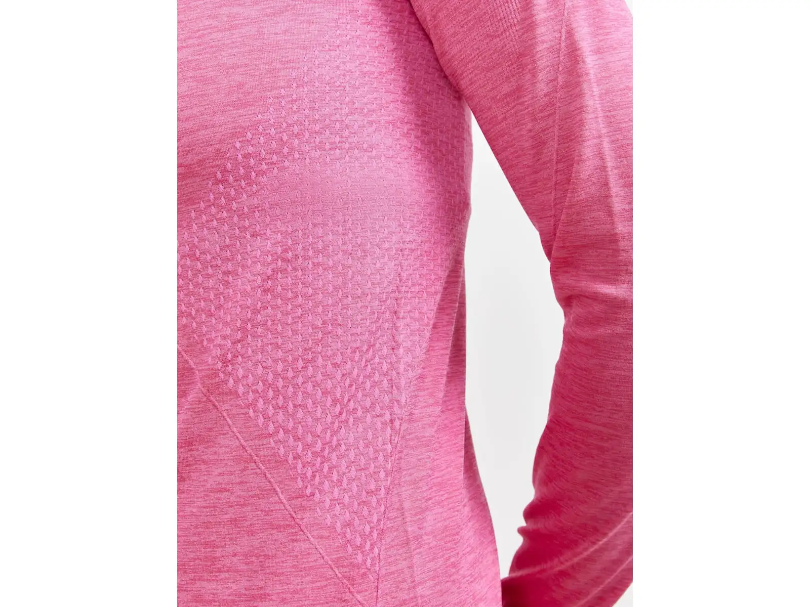 Craft CORE Dry Active Comfort Zip Damen Langarmshirt Rosa