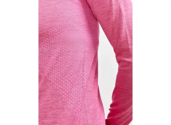Craft CORE Dry Active Comfort Zip Damen Langarmshirt Rosa