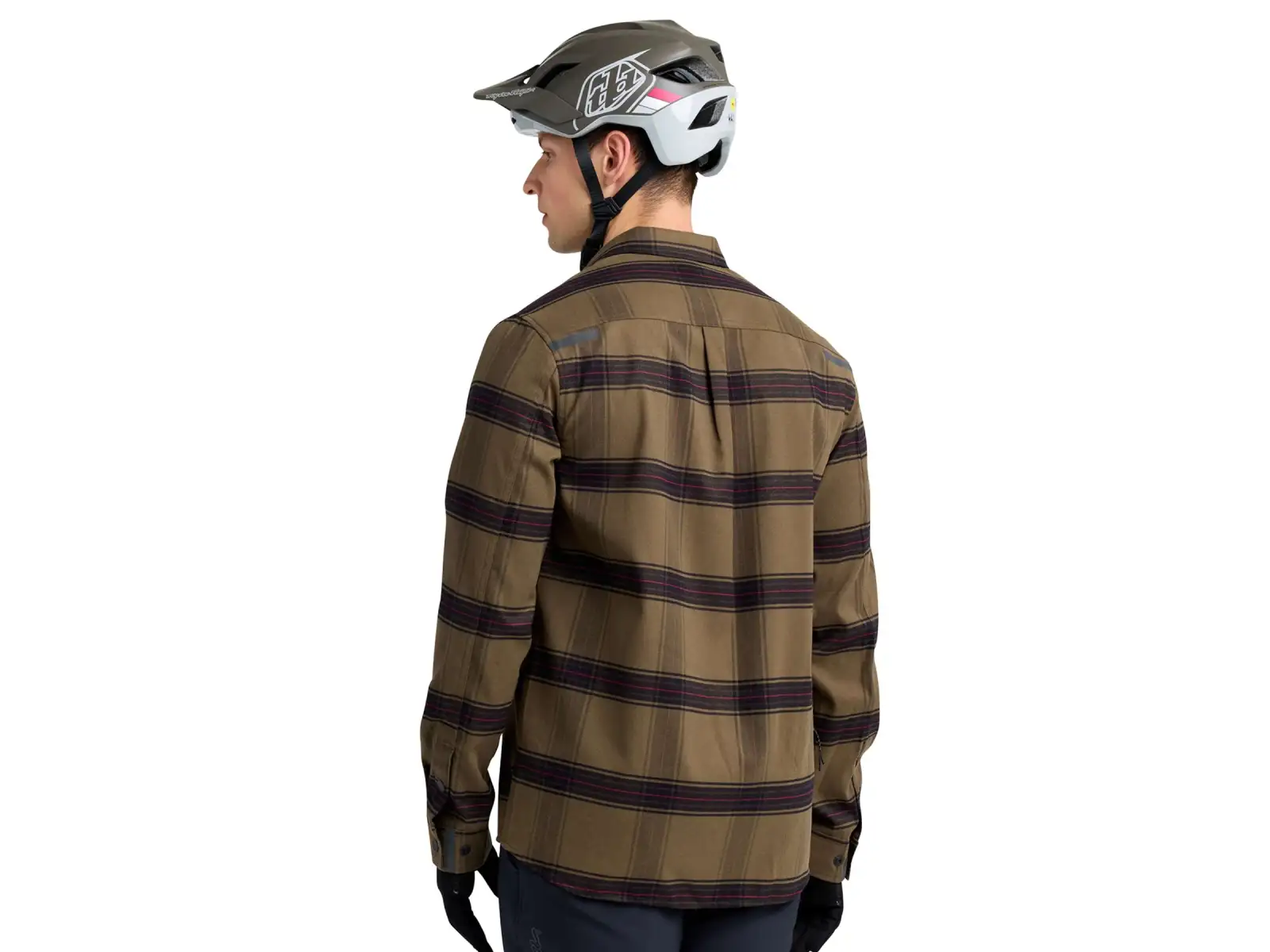 Troy Lee Designs Grind Flannel Paid Herrenhemd Dark Pine