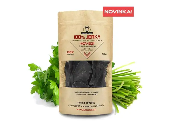 Trocken und Sohn 100% JERKY Rindfleisch mit Koriander 150 g
