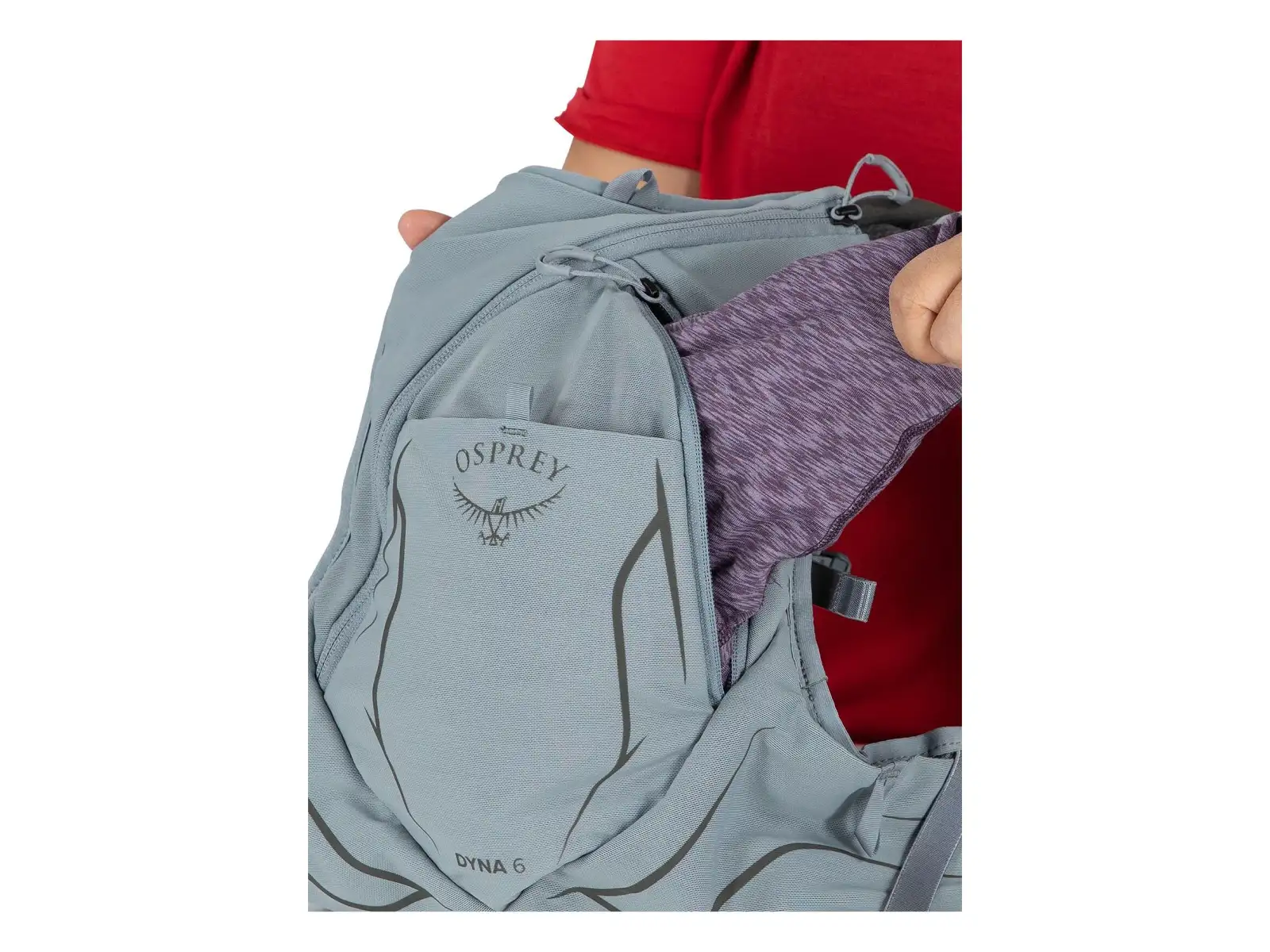 Osprey Dyna 6 Damen-Laufweste + 2x Flasche Hydraulics 0,5 l Kakio/Manuka Pink