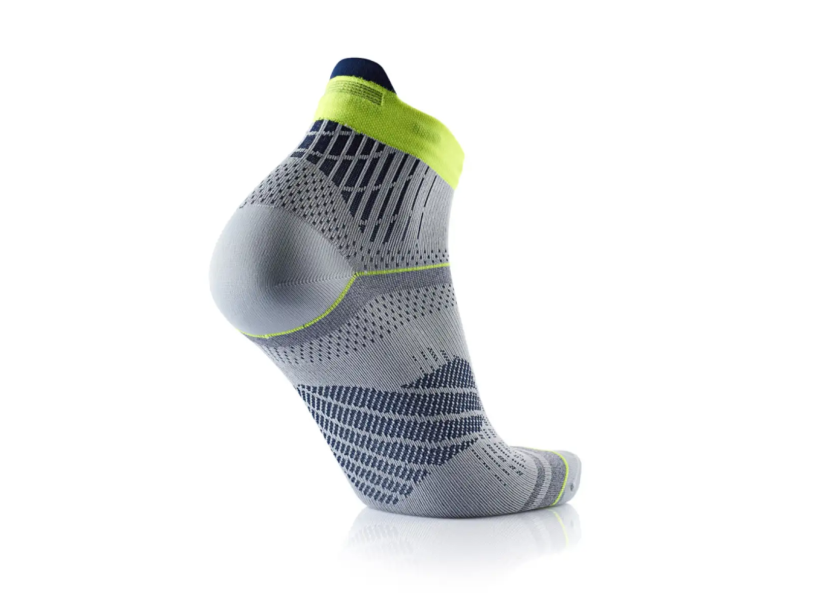 Sidas Run Feel Socken Grau/Gelb