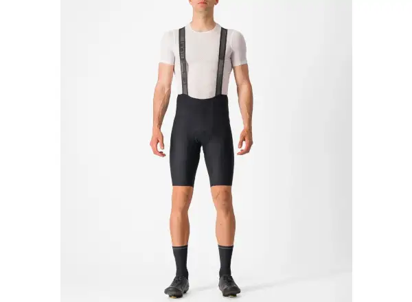 Castelli Espresso 3 Herren-Trägershorts mit Polster und Trägern Schwarz