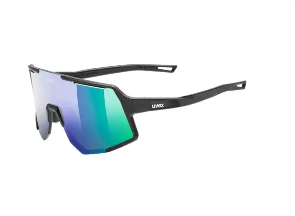 Uvex Sequenze Fahrradbrille Black matt/Mirror Green