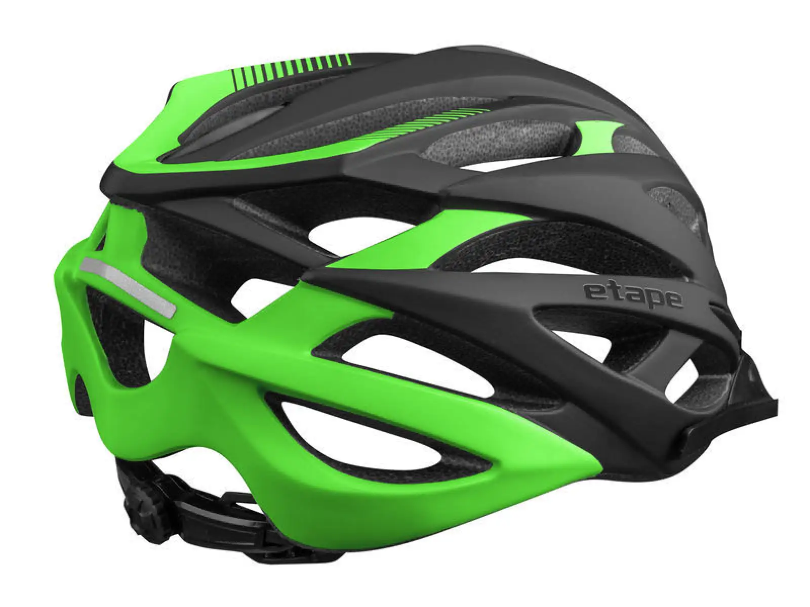 Etape Magnum Fahrradhelm – Schwarz/Grün matt