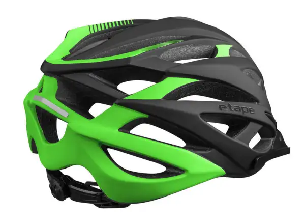 Etape Magnum Fahrradhelm – Schwarz/Grün matt