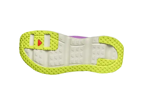 Salomon Reelax Slide 6.0 Damenpantoffeln Iris Orchid/Asparsgud Green/Acid Lime