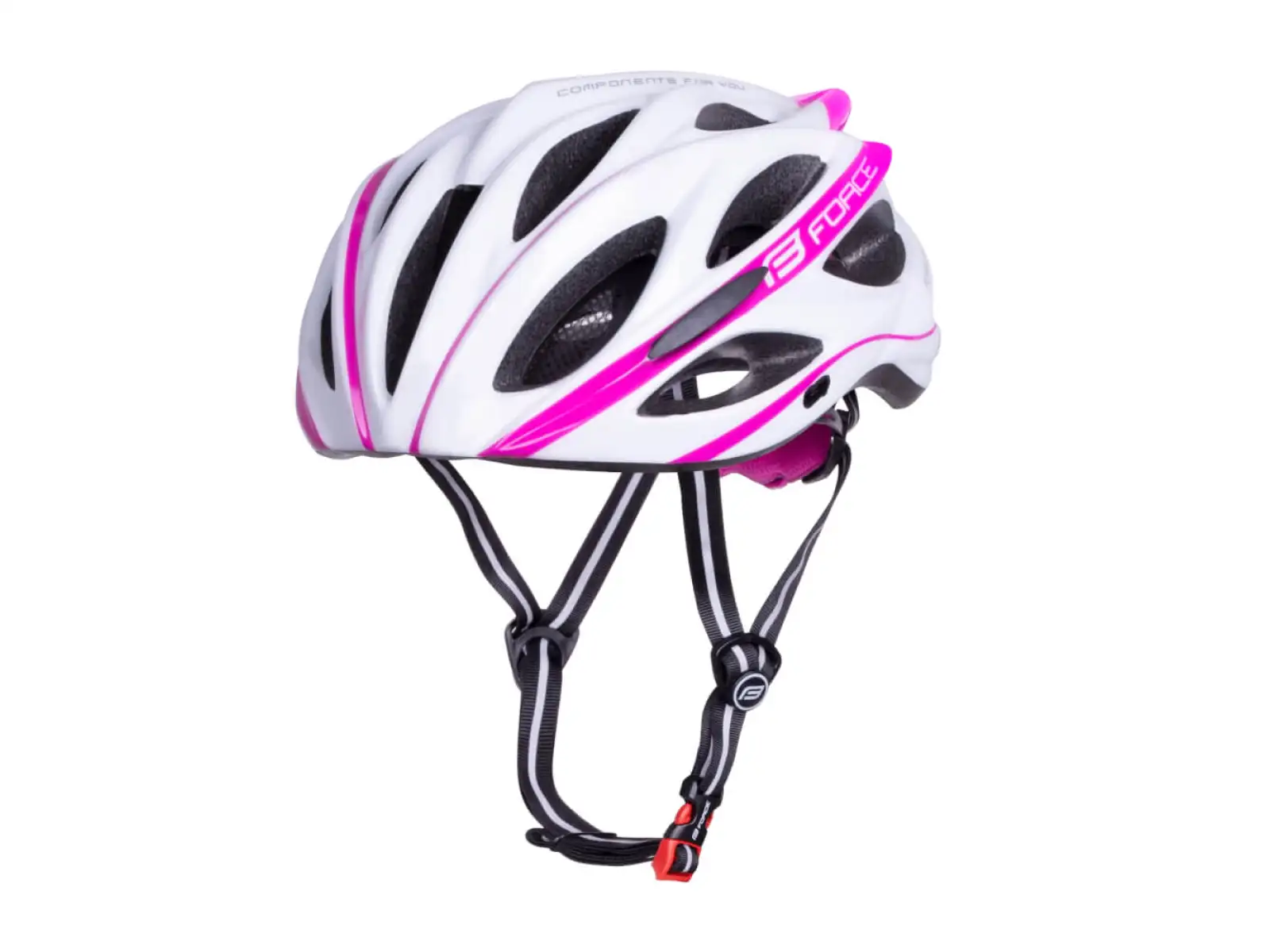 Force Bull Helm weiß/rosa