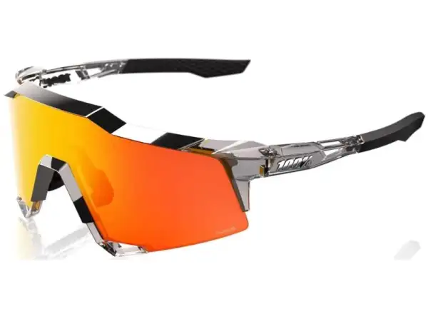 100% Speedcraft Sonnenbrille – Frozen Silver mit HiPER Red Mirror