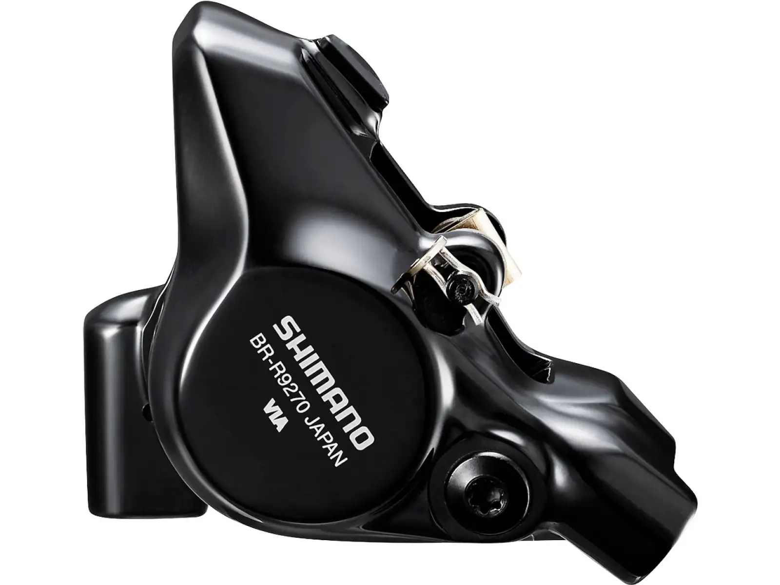 Shimano Dura-Ace BR-R9270 Hintere Flat Mount Scheibenbremse L03A Polymer-Beläge + Kühlrippen Schraube 25 mm