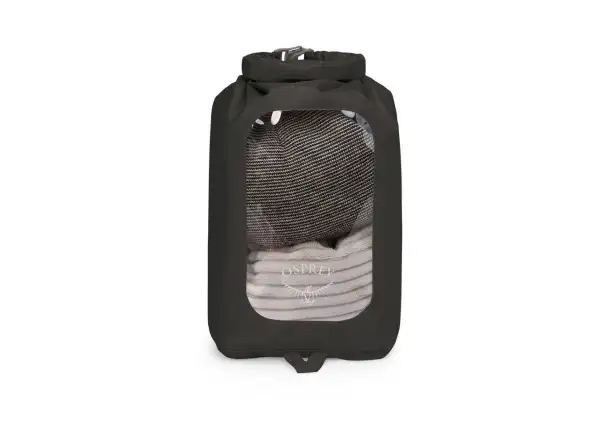 Osprey Ultraleichter Trockensack 6 mit Sichtfenster Schwarz