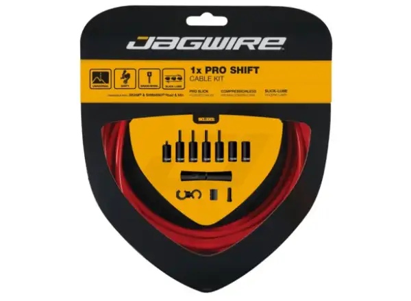 Jagwire PCK554 1x Pro Shift Kit, Rot