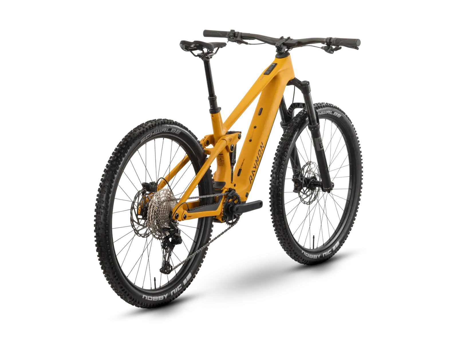 Raymon Airok Comp vollgefedertes Elektrofahrrad Kurkuma/Brown