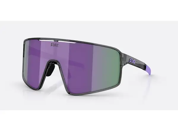 Bliz P001s Sonnenbrille Crystal Black/Grey Purple Multi