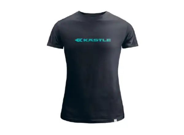Kästle T-Shirt Logo Mint Women Damen T-Shirt mit kurzen Ärmeln Schwarz