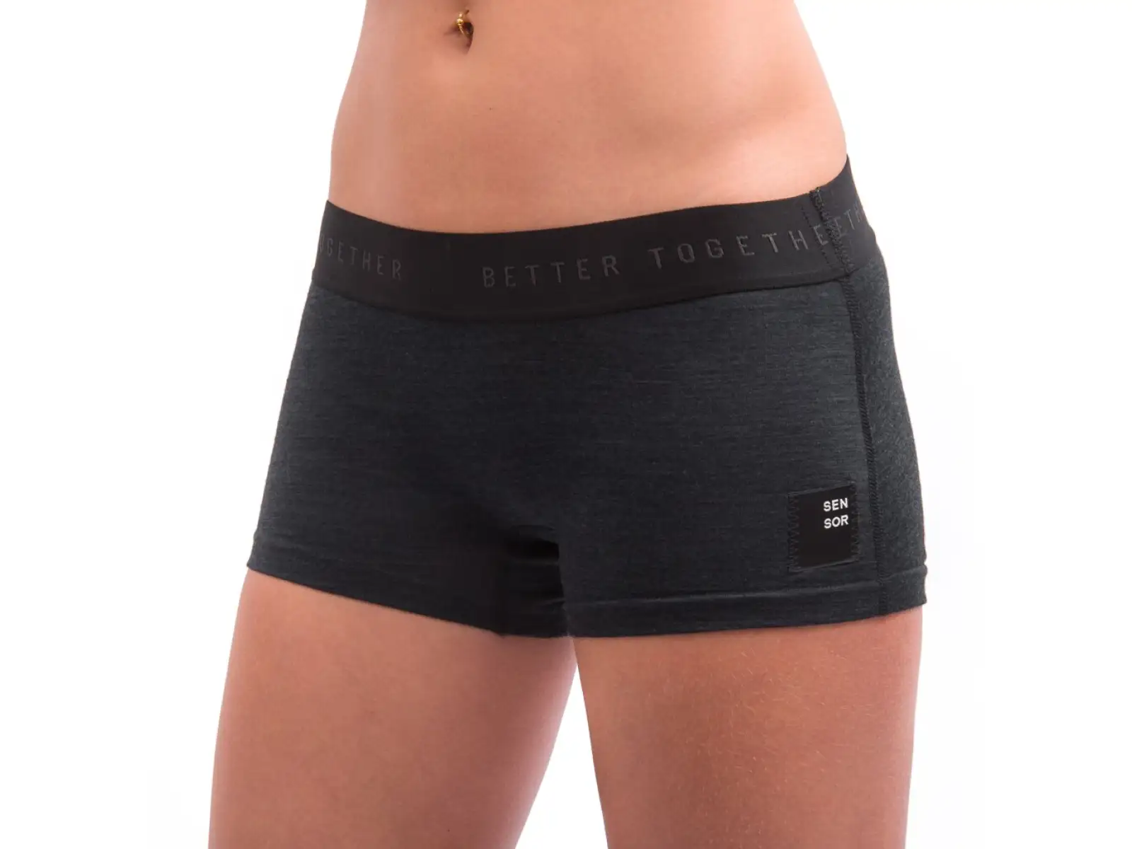 Sensor Merino Cordura Damen-Slips schwarz