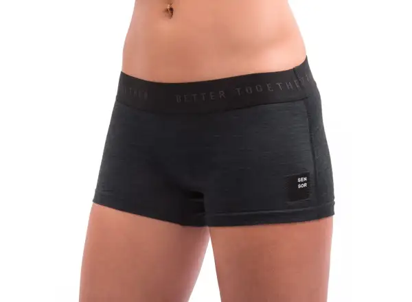 Sensor Merino Cordura Damen-Slips schwarz