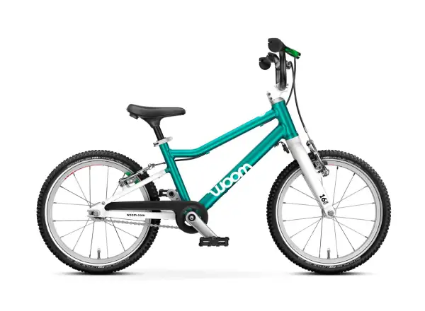 Woom GO 3 Automagic Metallic Turquoise 16 Kinderfahrrad