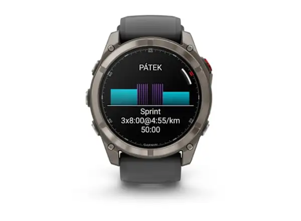 Garmin fenix 8 Pro 51 mm AMOLED Sapphire Smartwatch Titanium Graphite/Black