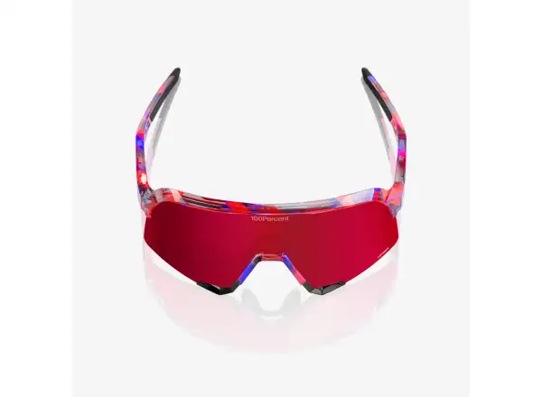 100% S3 Brille FDJ Gloss Translucent Red/Blue/HiPER Fire Red Mirror Lens