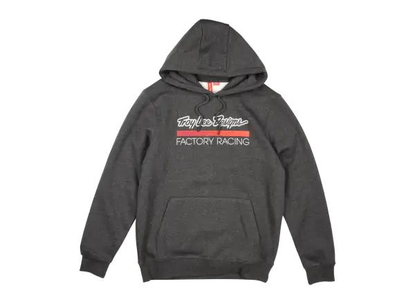 Troy Lee Designs Factory Racing Herren-Sweatshirt Black heather/Red