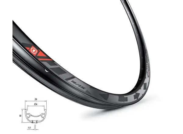 Mach 1 Klixx Disc 29" MTB Felge 32 Löcher schwarz