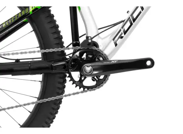Rock Machine Blizzard 90-297 RZ silber/grün Fully Mountainbike