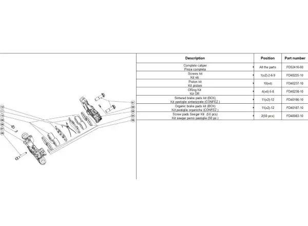 Formula CURA 4 Set Vorder- und Hinterradbremse Schwarz