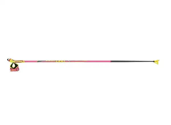 Leki HRC Max F Langlaufstöcke Neon Pink/Neon Gelb/Kohlenstoffstruktur