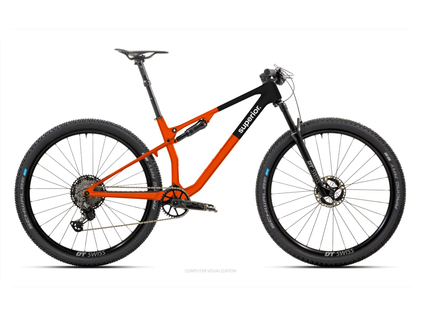 Superior XF 9.6 RC Mountainbike Glänzend Rot/Schwarz
