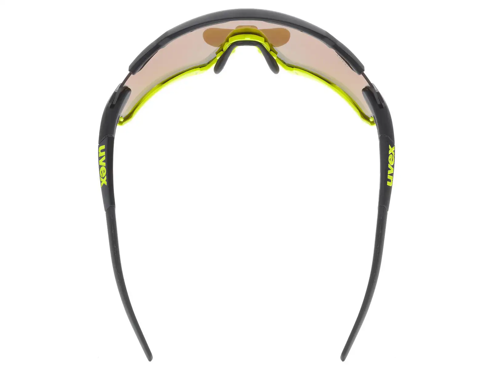 UVEX Sportstyle 228 Brille Black Lime Mat / Mirror Yellow (Kategorie 3)
