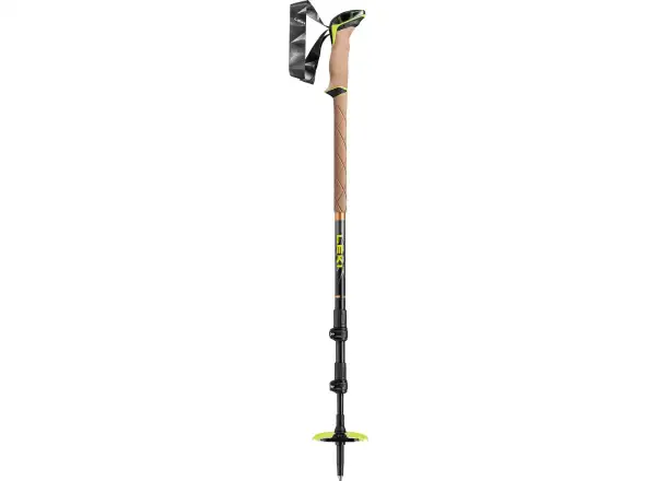 Leki Sherpa Trekkingstöcke Dark Anthracite/Neon/Yellow Gr. 110-145 cm