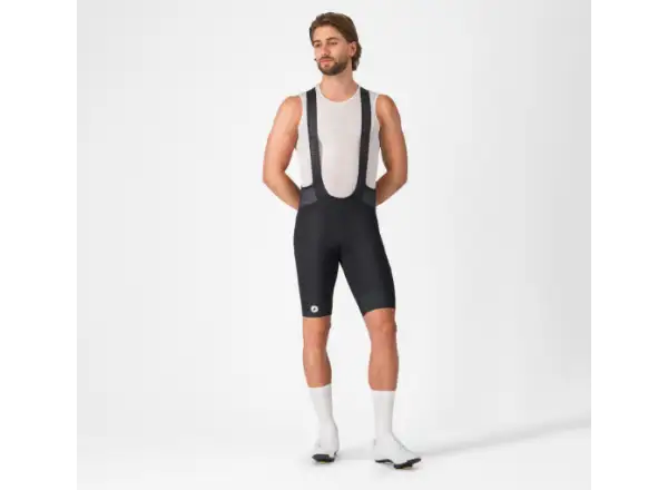 Castelli Endurance 4 Herren-Shorts mit Polster und Trägern schwarz