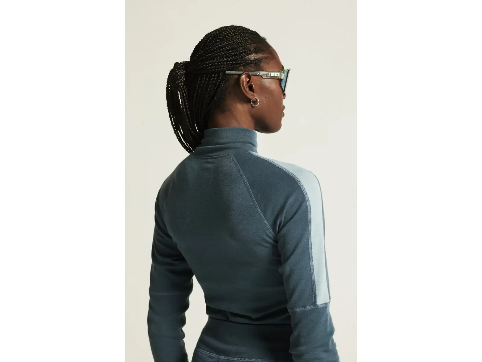 Craft ADV Wool Merino Damen Langarmshirt mit Reißverschluss blau