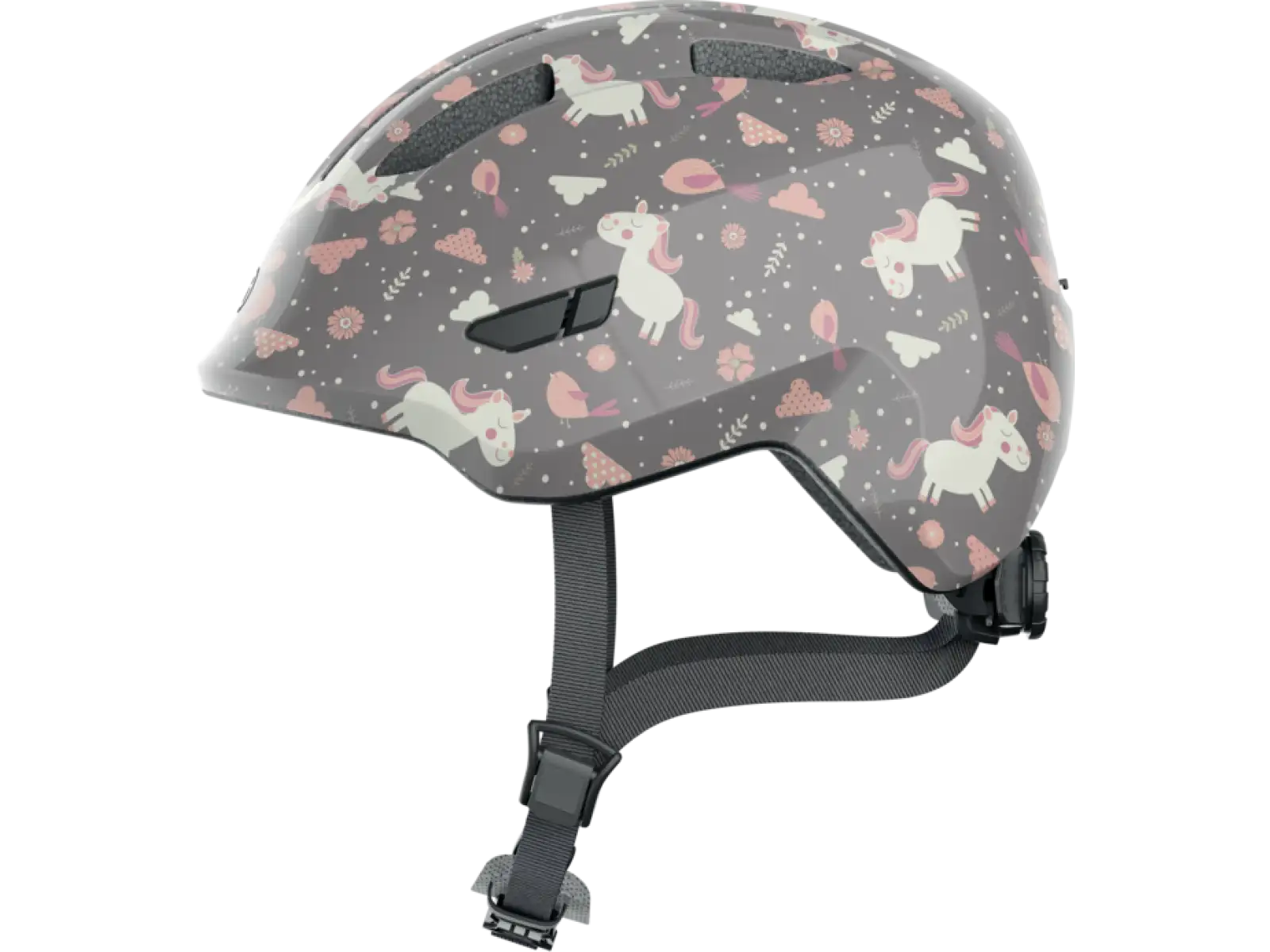 Abus Smiley 3.0 Kinderhelm Grau Pferd
