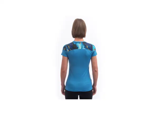 Sensor Merino Impress Damen T-Shirt Kurzarm Blau/Universe