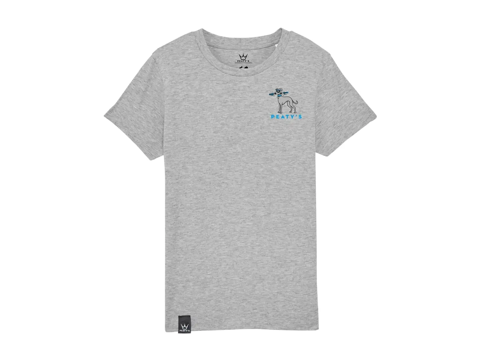 Peatys Whippet Kinder T-Shirt Kurzarm Grau