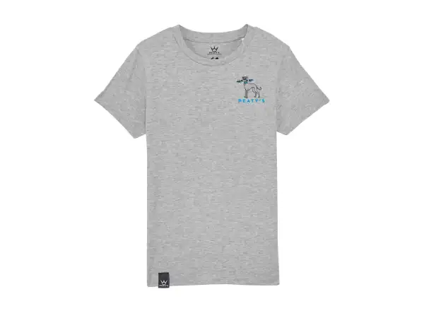 Peatys Whippet Kinder T-Shirt Kurzarm Grau