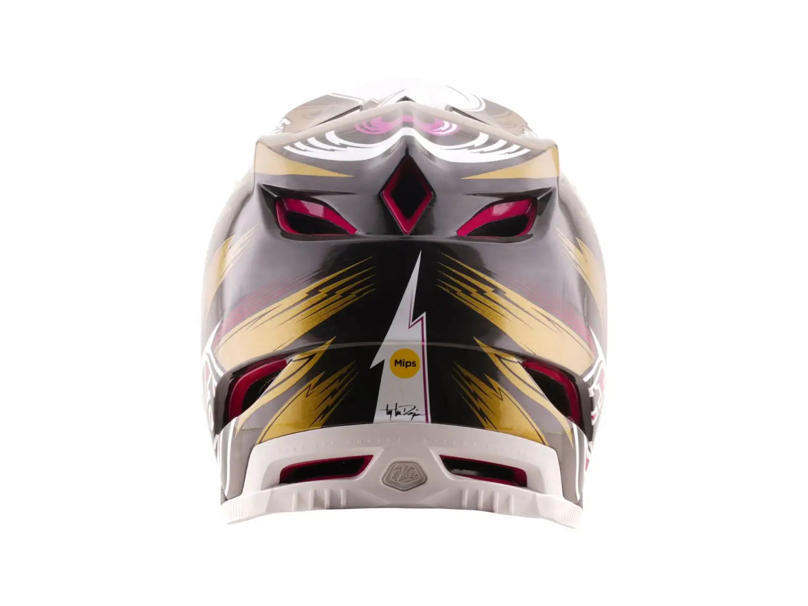 Troy Lee Designs D4 Carbon MIPS Cyclops Helm Gold