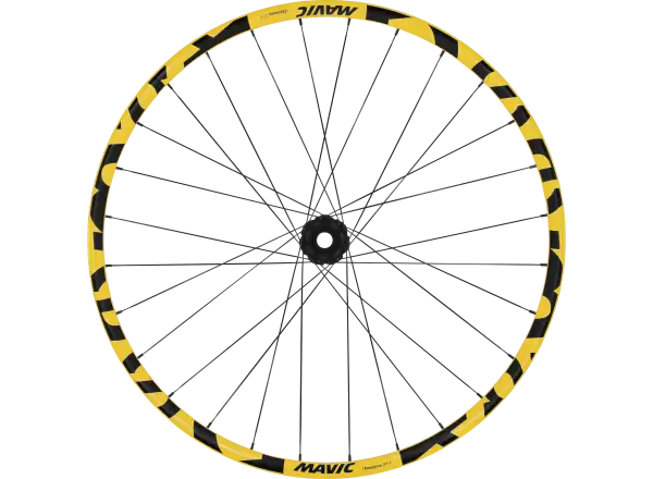 Mavic Deemax DH žlutá 27,5" 12x157 mm 6děr zadní vypletené kolo ořech Shimano HG
