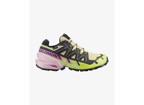 Salomon Speedcross6 GTX Damen-Laufschuhe Bog/Dawn Pink/Acid Lime
