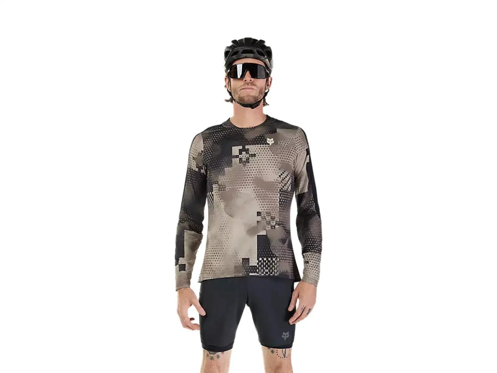 Fox Flexair Ascent Pulse Herren Trikot Langarm Sand