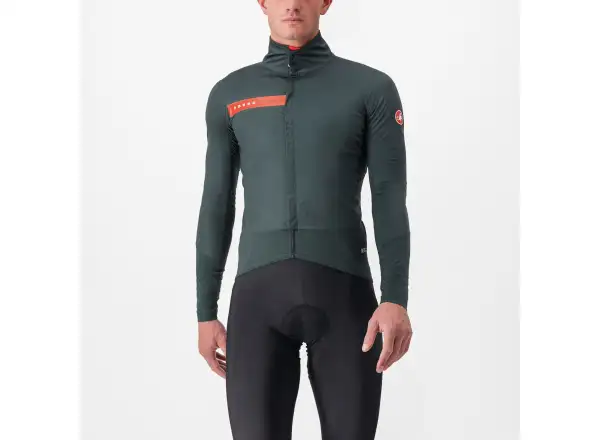 Castelli Beta RoS Herrenjacke Rover Green/Red Orange