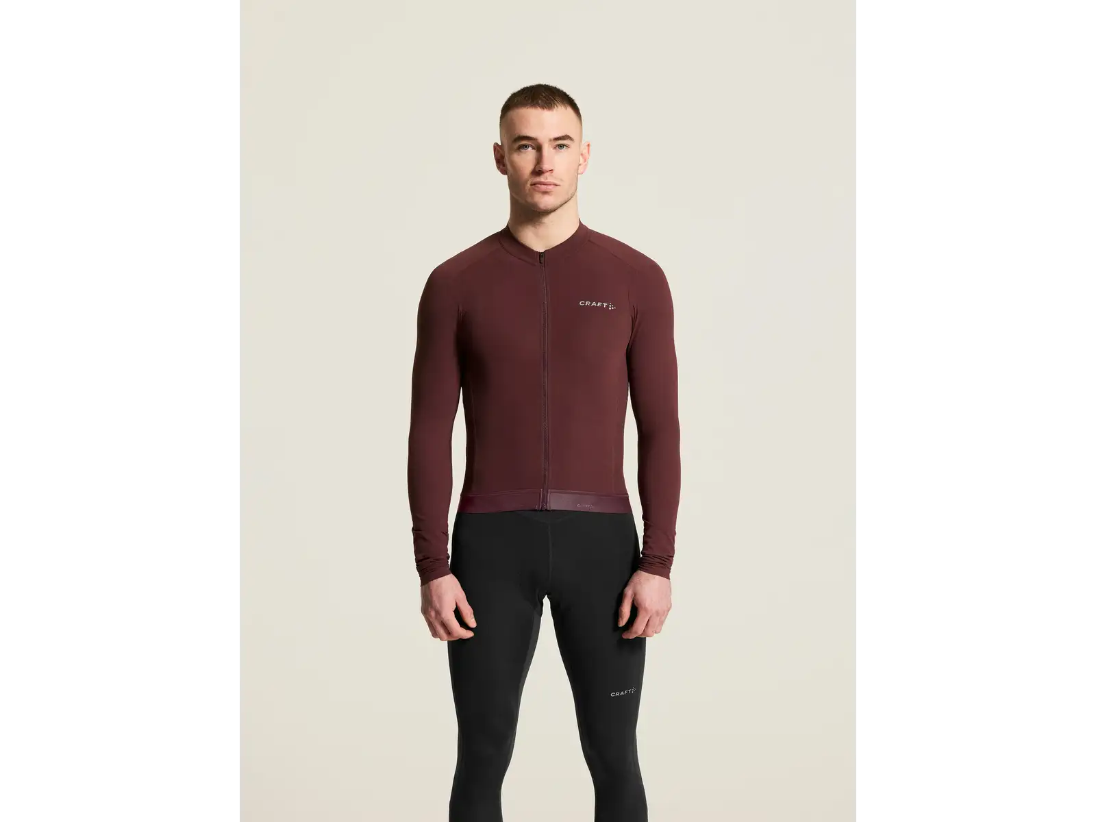 Craft Endur Training Herren-Trikot Langarm rot