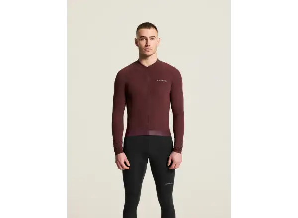 Craft Endur Training Herren-Trikot Langarm rot